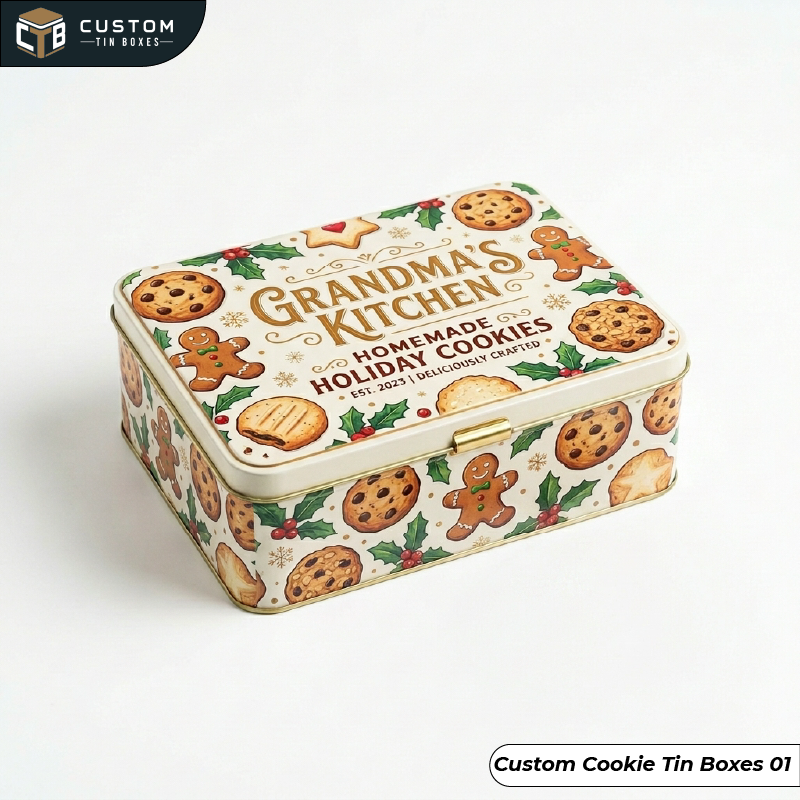 Custom Cookie Tin Boxes